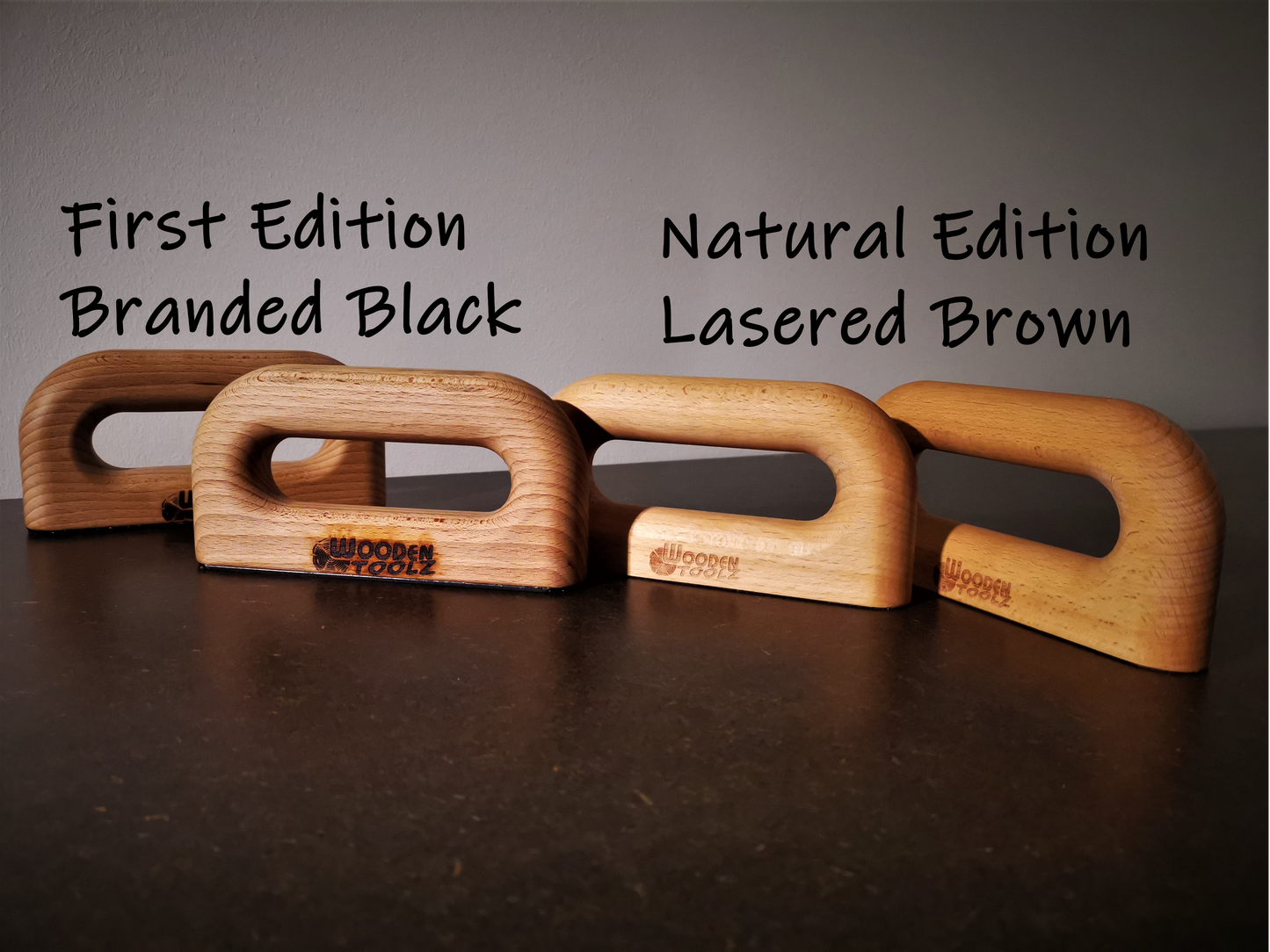 Perfect Push-Up Grips - Natural Lasered